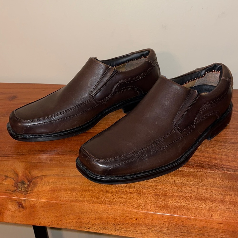 Dockers reliant loafers wide brown leather